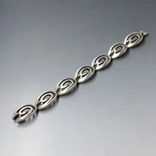 Los Ballesteros Mexico Silver Openwork Bracelet