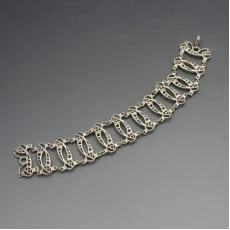 Rennie Mackintosh Style Silver Bracelet