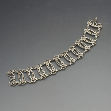 Rennie Mackintosh Style Silver Bracelet
