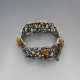 Fischland Amber and 835 Silver Bracelet
