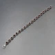 Garnet and Silver Line Bracelet