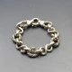 Vintage Chunky Silver Chain Bracelet
