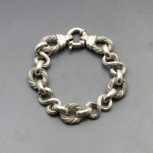 Chunky Silver Chain Bracelet