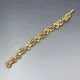 Pink Crystal Gold Tone  Bracelet