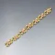 Pink Crystal Gold Tone  Bracelet