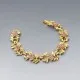 Pink Crystal Gold Tone  Bracelet