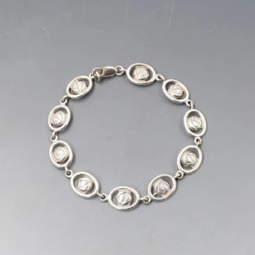 Historic Originals Silver Floral Bracelet