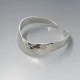 Hammered Silver Cuff Bangle