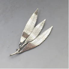 Anton Michelsen Gertrude Rougie Silver Brooch