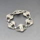 Scandinavian 830 Silver Floral Bracelet