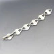 Scandinavian 830 Silver Floral Bracelet