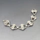 Scandinavian 830 Silver Floral Bracelet