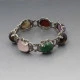 Multi Gemstone Silver Bracelet