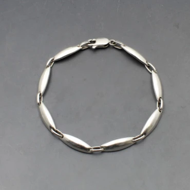 Silver Ovals Bracelet