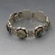 Mexico Silver and Abelone Shell Bracelet