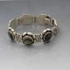 Mexico Silver and Abelone Shell Bracelet