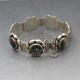 Mexico Silver and Abelone Shell Bracelet