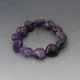 Amethyst Bead Stretch Bracelet