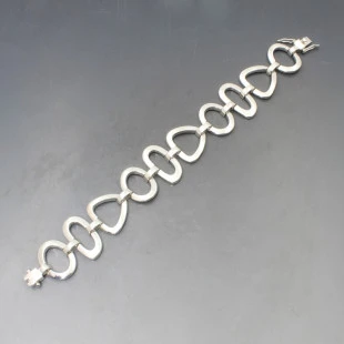 Silver Modernist Abstract Bracelet