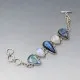 Vintage Labradorite and Sterling Silver Bracelet