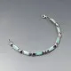 Turquoise Silver Link Bracelet