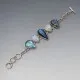 Vintage Labradorite Silver Bracelet