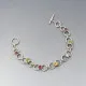 Multi Gem Sterling Silver Bracelet