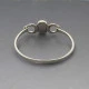 NE FROM Onyx Silver Bangle