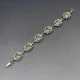 Silver, Turquoise, and Marcasite Bracelet
