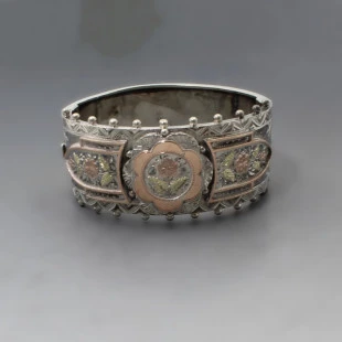 Antique Thomas White Silver Bracelet