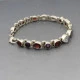 Multi Gemstone Silver Link Bracelet