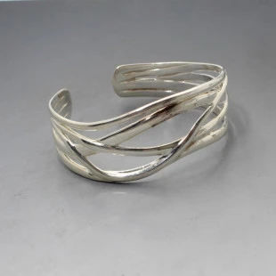 Silver Cuff Bracelet 34 Grams