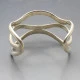 Armani Designer Silver Cuff  Bangle
