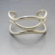 Armani Designer Silver Cuff  Bangle