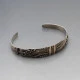 Decorative Slim Silver Bangle