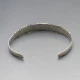 Decorative Slim Silver Bangle