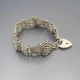 Silver ASJ Gate Bracelet 