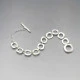 Silver Squares Link Bracelet 