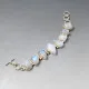 Chunky Moonstone and Sterling Silver Bracelet