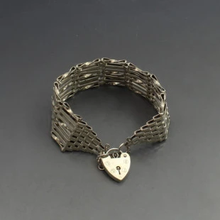 Silver ASJ Gate Bracelet