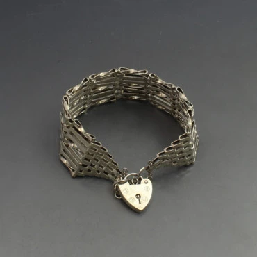Silver ASJ Gate Bracelet