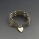 Vintage Silver ASJ Gate Bracelet