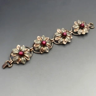 Kreisler USA Silver Flower Bracelet