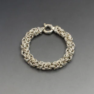 Chunky Silver ITALY Rope Chain Bracelet