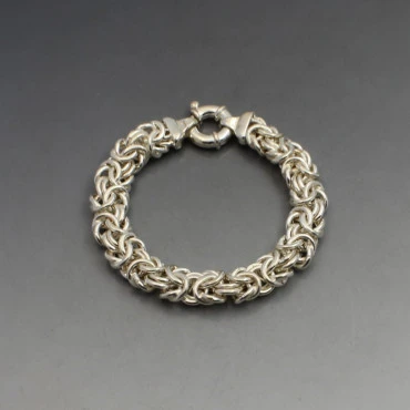 Chunky Silver ITALY Rope Chain Bracelet