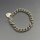 Vintage Silver Curb Chain Bracelet 