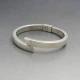 Modernist Sterling Silver Bangle