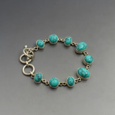 Turquoise and Silver Bracelet