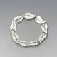 John Lauritzen Silver Leaves Bracelet