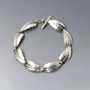 NE FROM Silver Leaves Bracelet
